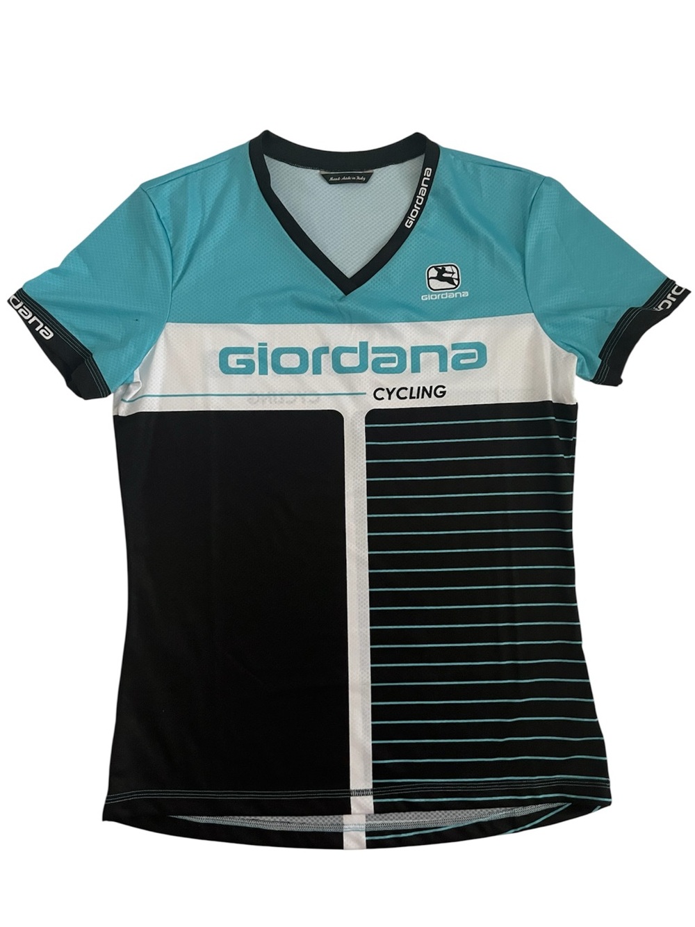 Giordana Women's Teal & Black Short Sleeve Cycling Jersey